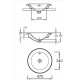 Умывальник RONDE Jacob Delafon Ø 47 (бел) E1183-00